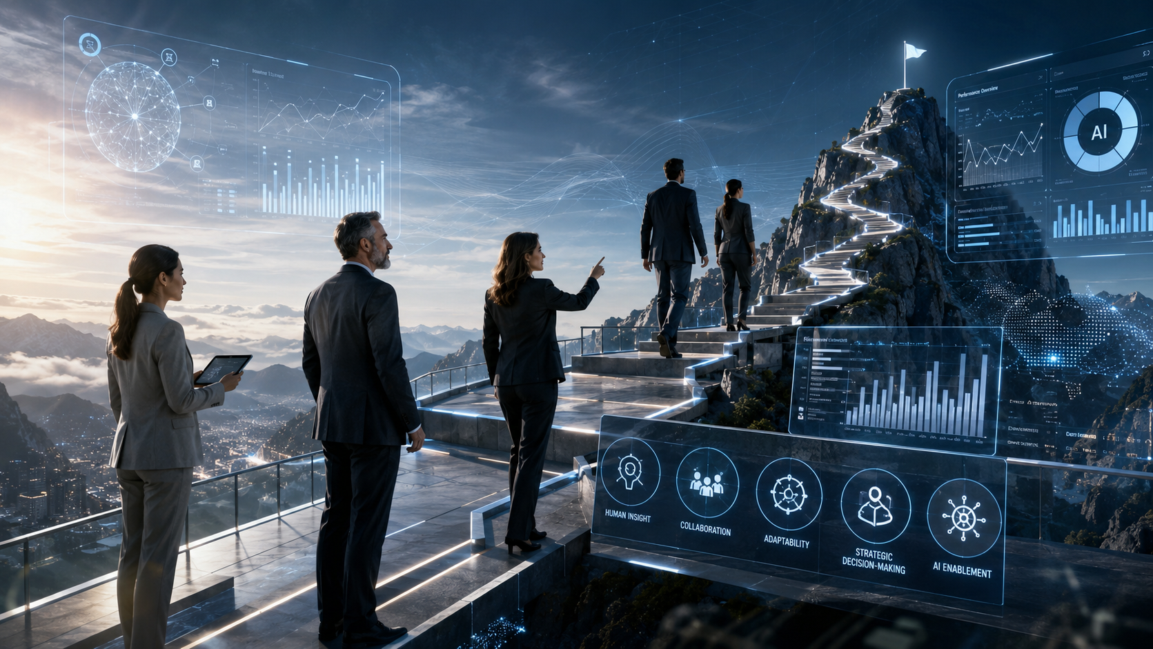 Climbing the AI-Enabled Organization: Why Human Strengths Still Lead the Way